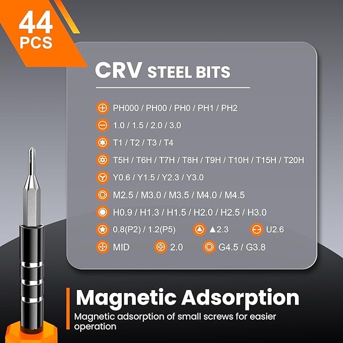 JOREST 59Pcs Small Precision Screwdriver Set - Image 8