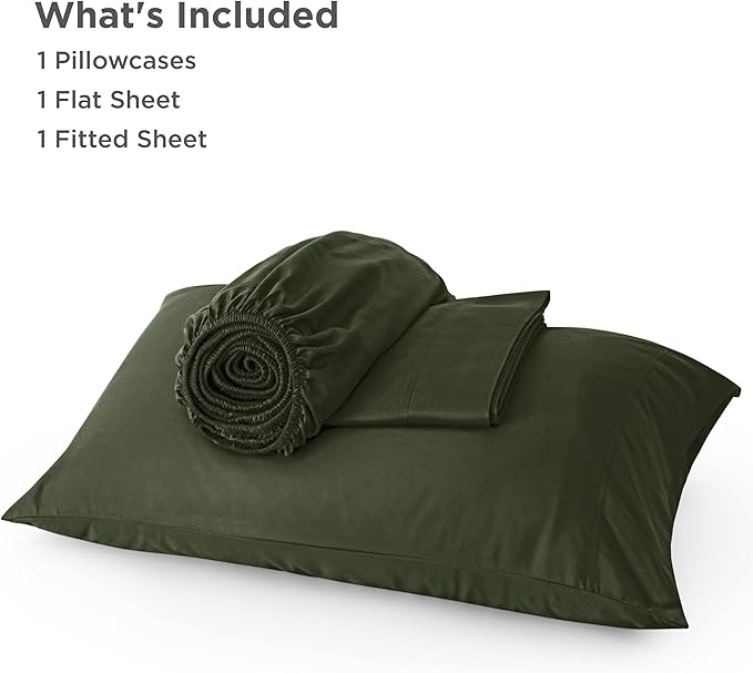 Bedsure Cooling Sheets Twin, Rayon Derived from Bamboo, Breathable & Soft Twin - Image 5
