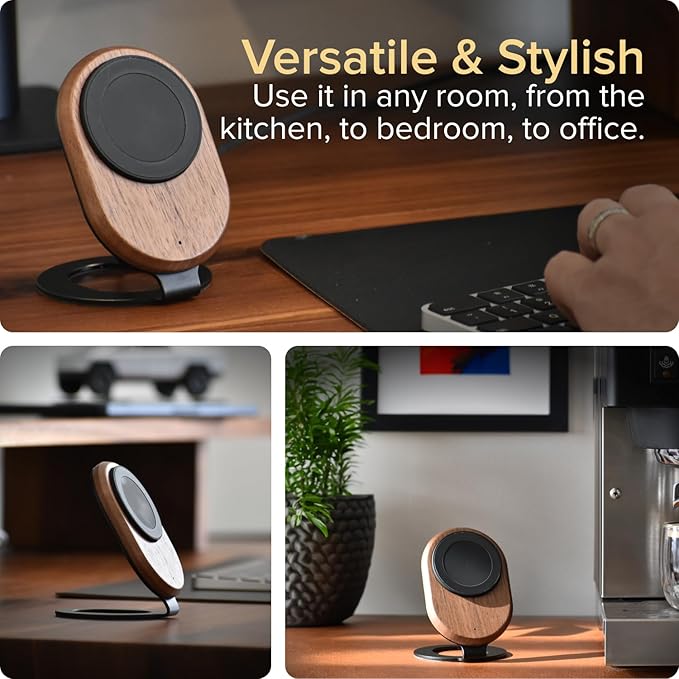 ARK Uno - Solid Wood MagSafe Stand Magnetic Wireless Charging Station w/Adapter - Image 7