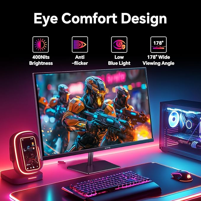 KTC 24.5 inch 400Hz 240Hz Gaming Monitor | Fast IPS 1ms | FHD 1080P Monitor | - Image 7