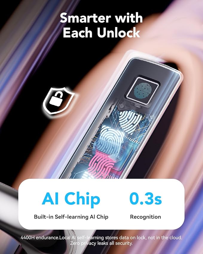 Blusafe Electronic Smart Door Lock Fingerprint Door Lock - Image 8