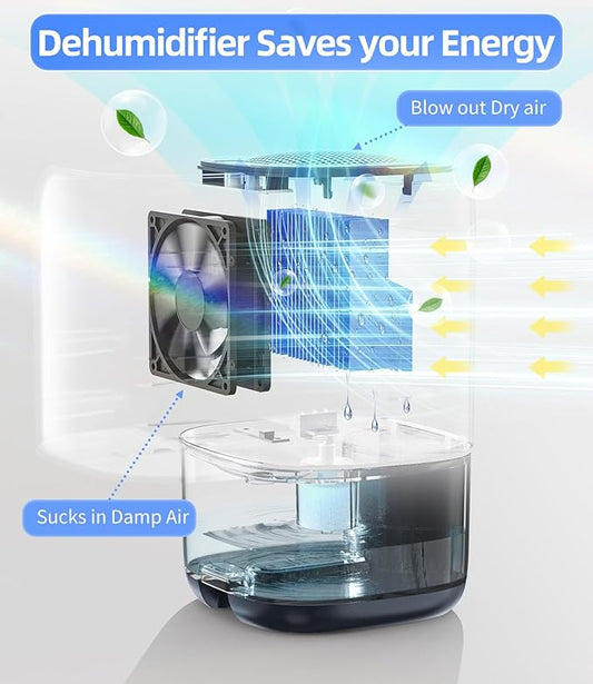 TABYIK Dehumidifier, 35 OZ Small Dehumidifiers - Image 2