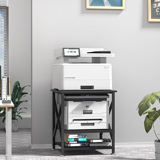 Printer Stand, 23.6 x 23.6 Inches Large Printer Stand - Image 8