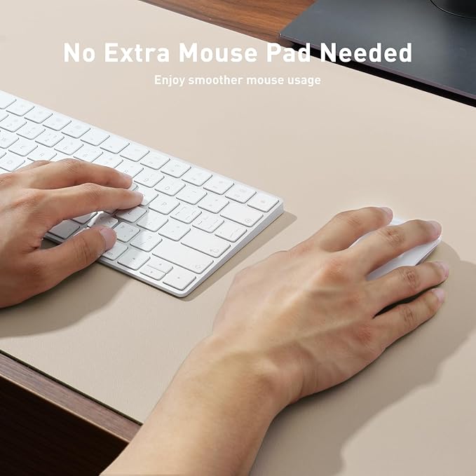 Aothia Large PU Leather Desk Pad Protector – Non-Slip Mouse Pad & Writing Mat - Image 3