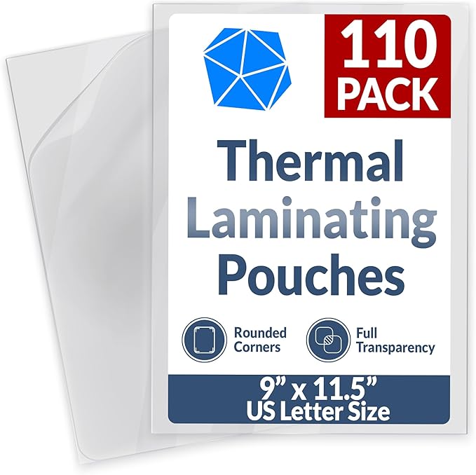 Reli. Thermal Laminating Pouches | Laminating Sheets 8.5 x 11 | 5 Mil Comparable by Reli