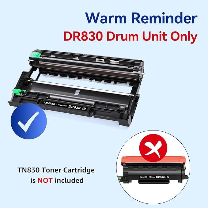 Valinkso DR830 Drum Unit 2 Pack Compatible - Image 2
