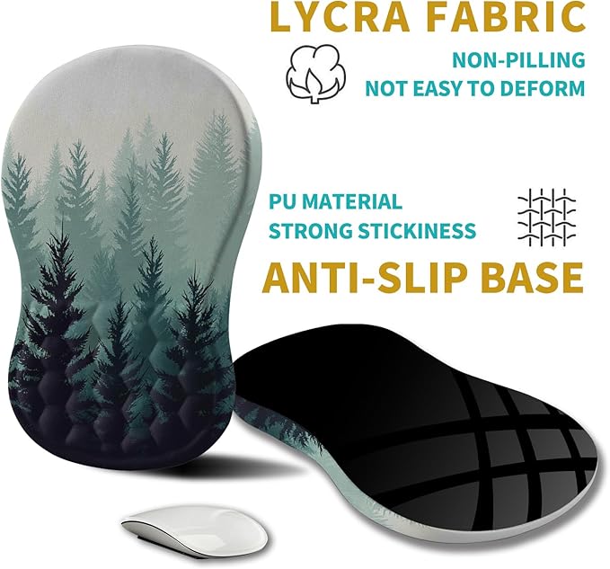 Hokafenle Ergonomic Mouse Pad Wrist Support, Wrist Rest Mousepad - Image 5