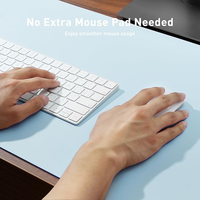 Aothia Leather Desk Pad Protector, Office Desk Mat, Large Mouse Pad, Non-Slip - Image 4
