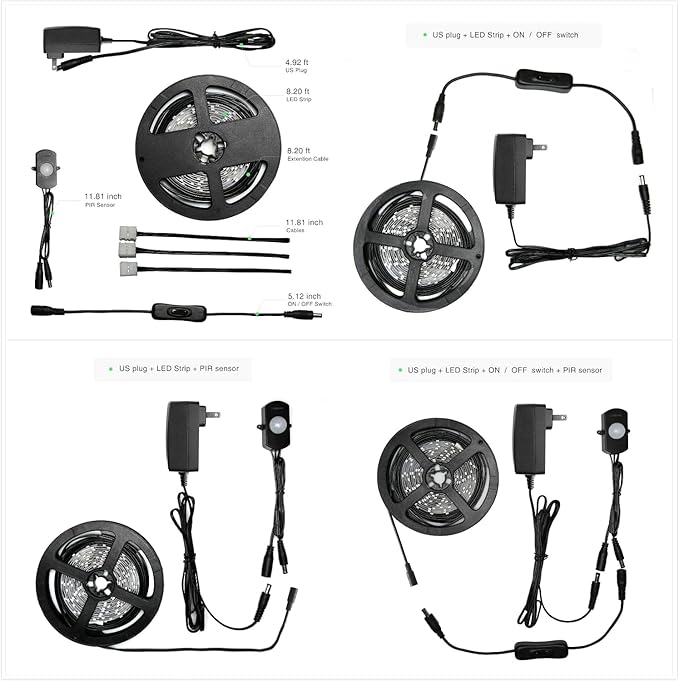 Sensky 19.7ft/6m Motion Activated LED Strip Light Kit - Image 3