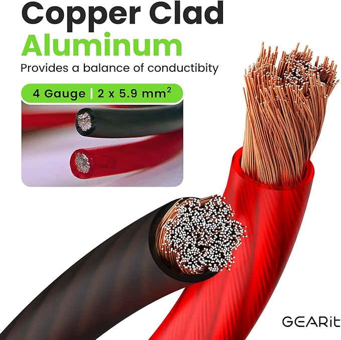 GEARit 4 Gauge Wire Copper Clad Aluminum CCA - Image 2