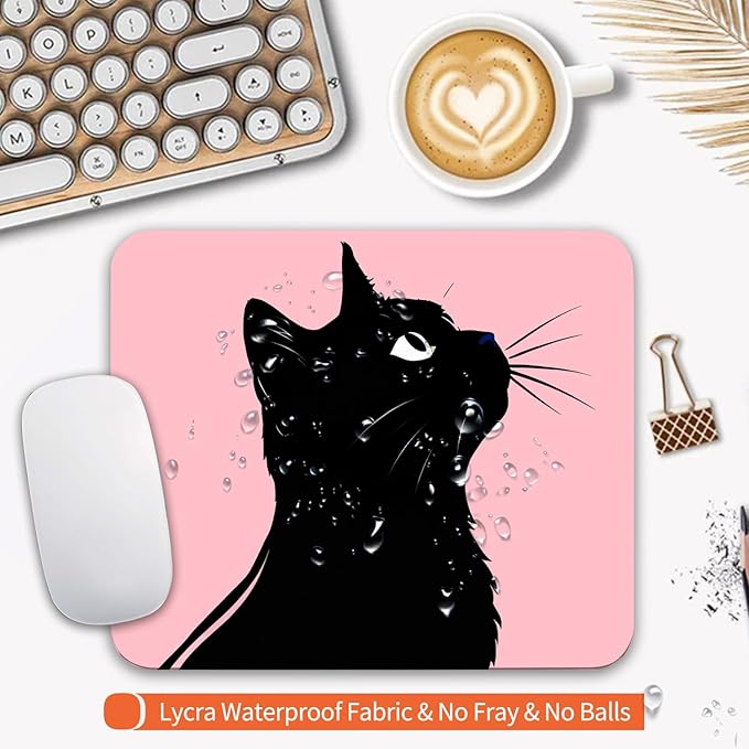 Armanza Square Mouse Pad Cat, Personalized Premium-Textured Custom Mouse Mat - Image 3