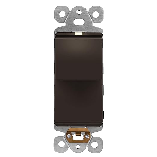 LIDER Minimalist Design Matte Finish Lighted Decorator Switch, Frameless Paddle by LIDER