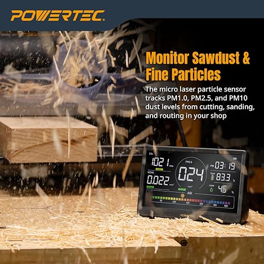 POWERTEC AD1001 Air Quality Monitor - Image 3