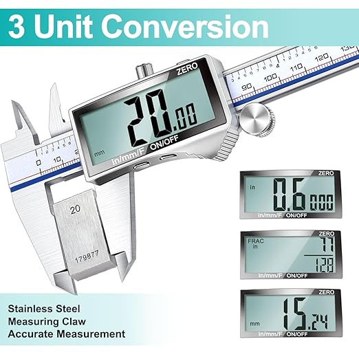 Kynup Digital Caliper Measuring Tool, Vernier Dial Caliper Digital Outside - Image 3