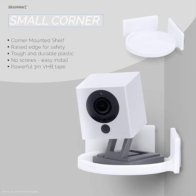 BRAINWAVZ Mini Circular Corner Shelf Mount - Image 2