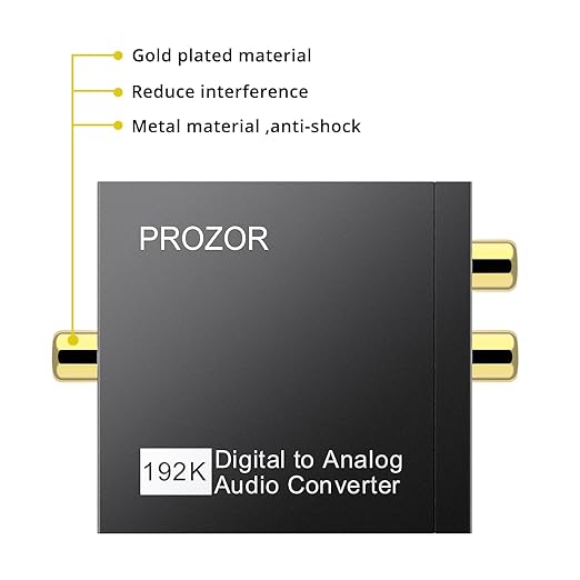 PROZOR 192KHz Digital to Analog Audio Converter DAC Digital SPDIF Optical to - Image 6