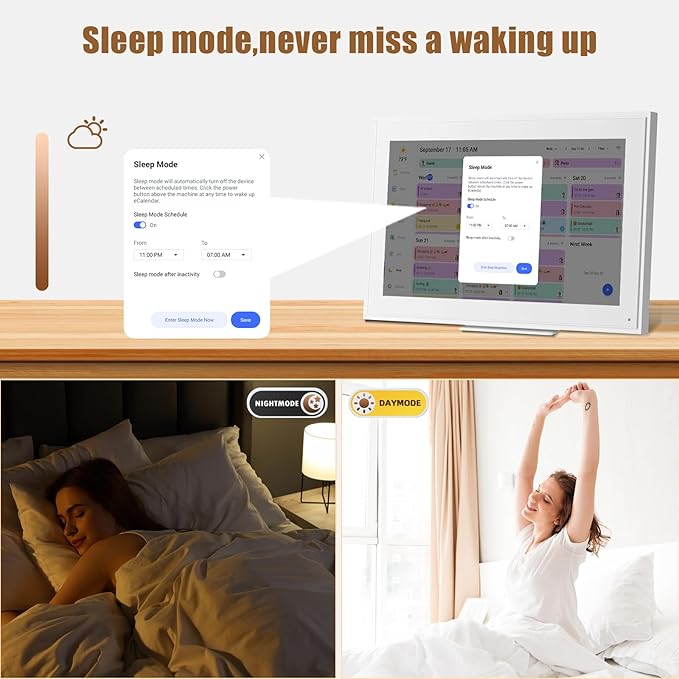 15.6-inch Wall Digital Calendar, Smart WiFi Calendar & Chore Chart, Full HD - Image 5