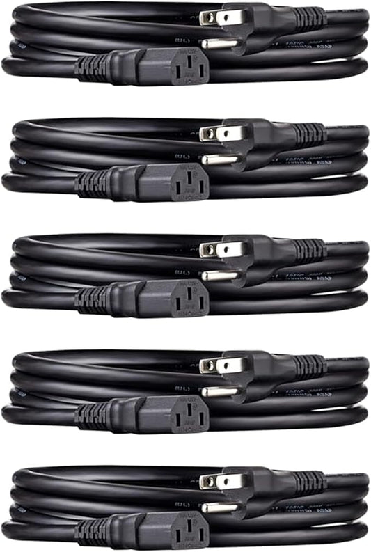 Amazon Basics PC Power Cord, 6 feet, AC Power Cord by AmazonBasics