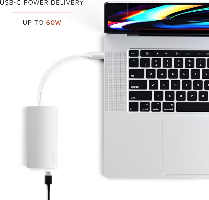 Satechi 8 in 1 USB C Hub Multiport Adapter V2, 4K HDMI, 115W USB C PD Charging - Image 4