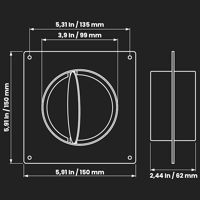 Repa Market 4 Inch Duct Connector Flange - Image 2