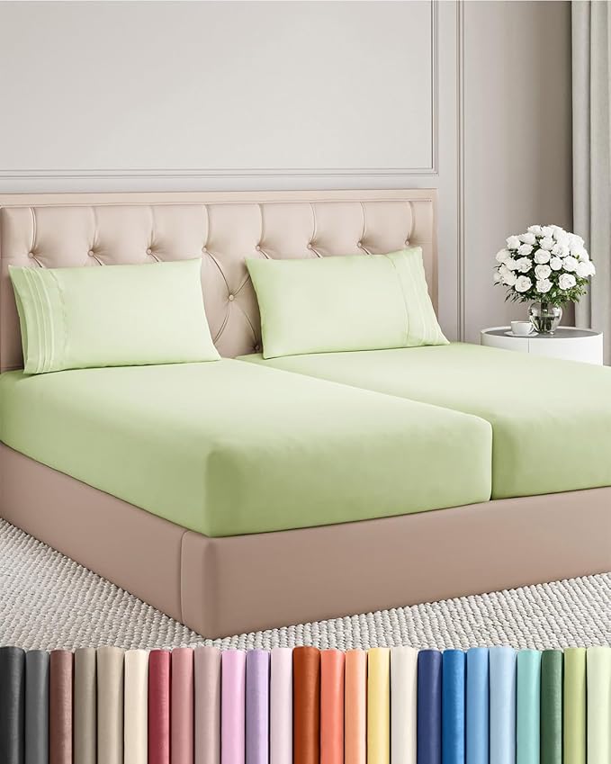 Split King Size 5 Piece Sheet Set by CGKUnlimited