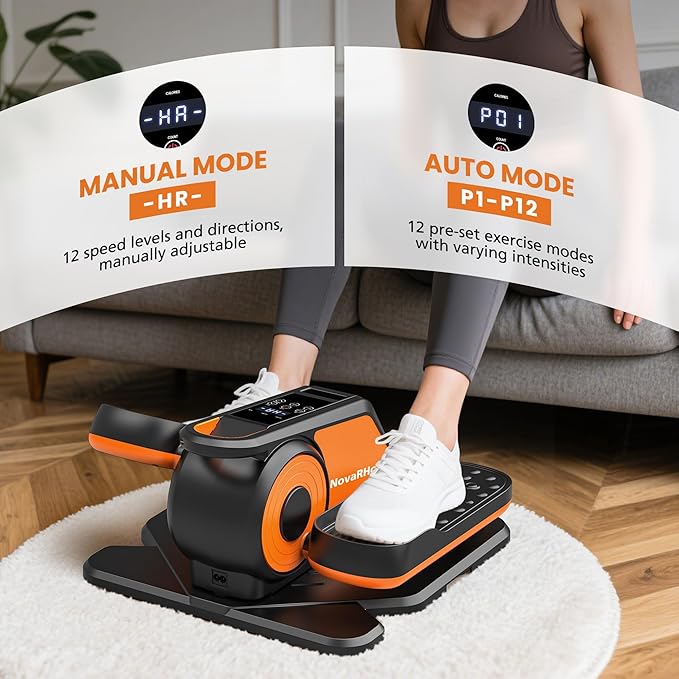 Under Desk Elliptical Machine, Quiet & Portable Electric Machine Seated Pedal - Image 5