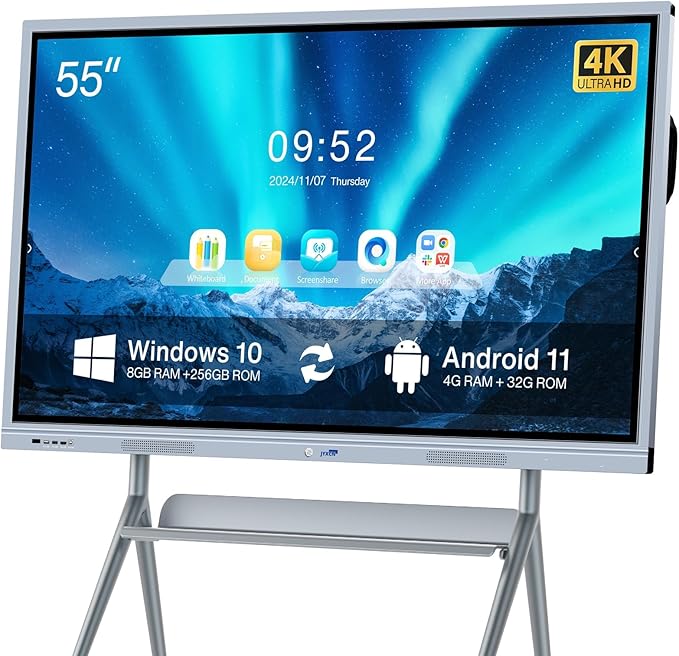 JYXCN Smart Board Collaboration Hub, Dual System, Electronic Smartboard by SmarterWorkEasierLife