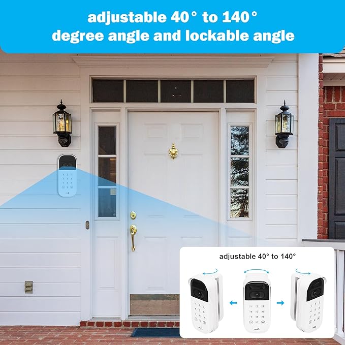 Swivel Mount for myQ Smart Garage Video Keypad, Angle Adjustable Degree - Image 3