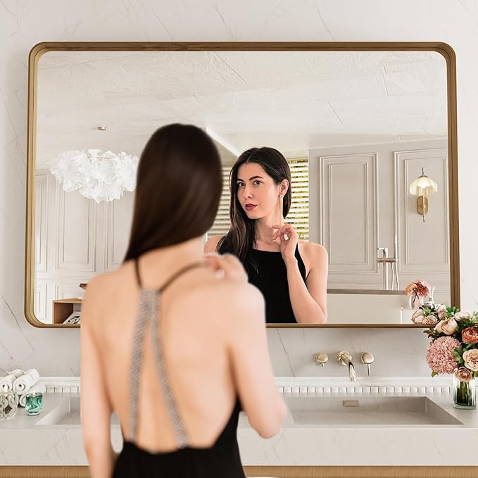 LOAAO 50X30 Inch Bathroom Mirror - Image 2