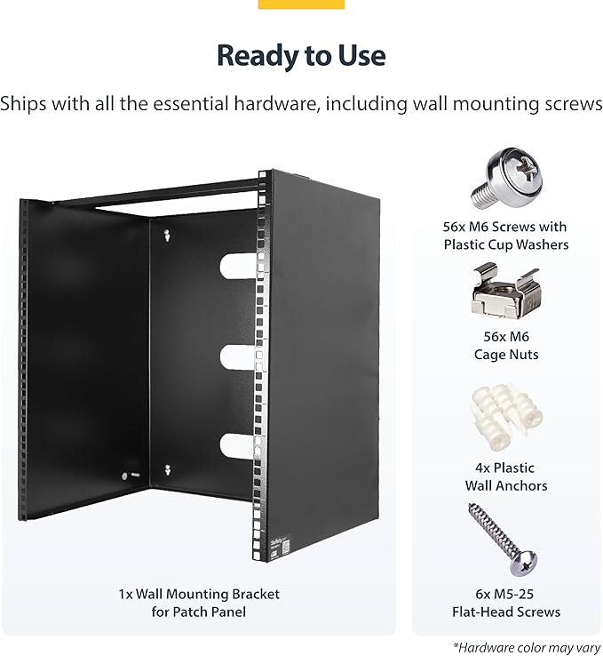 StarTech.com 14U Wall Mount Network Rack, 14 in Deep, IT Equipment, Network - Image 5