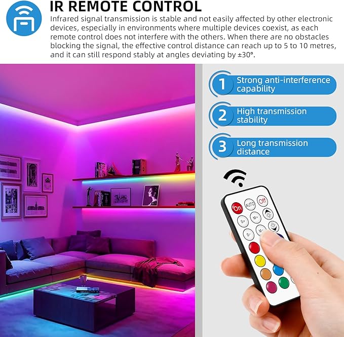 RGBZONE DC 5-24V Mini 21 Key IR Infrared Wireless RGB Remote Controller - Image 5