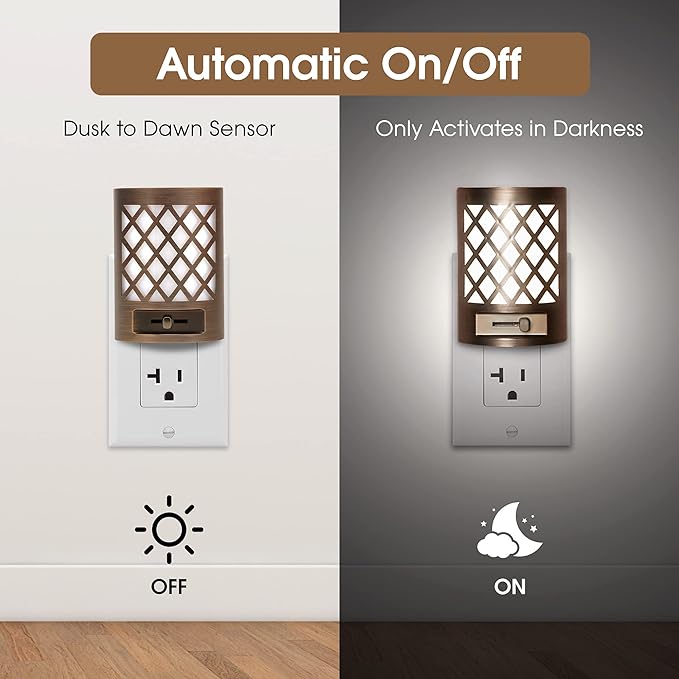 DORESshop LED Plug in Night Light, Night Lights Plug Into Wall, Dusk to Dawn - Image 3
