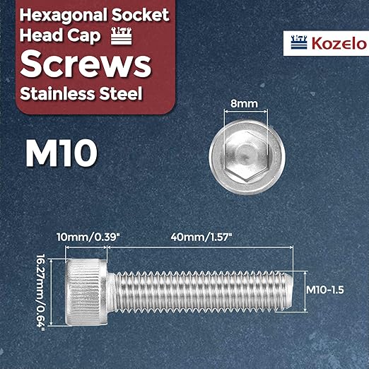 Kozelo 12pcs Socket Head Cap Screws - Image 2