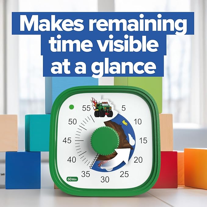 Visual Timer for Kids – Tick Tock Truck Clock - Image 4