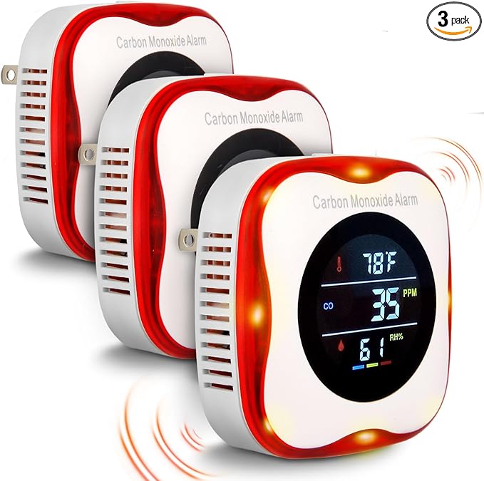 Vzmcov Plug-in Carbon Monoxide Detector by Vzmcov