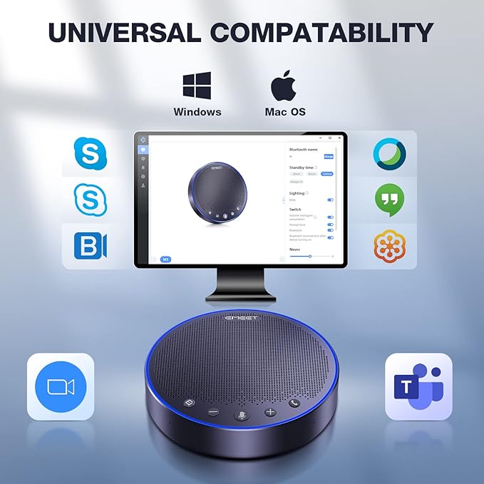 EMEET M3 Conference Speaker and Microphone, Zoom Certified Bluetooth - Image 9