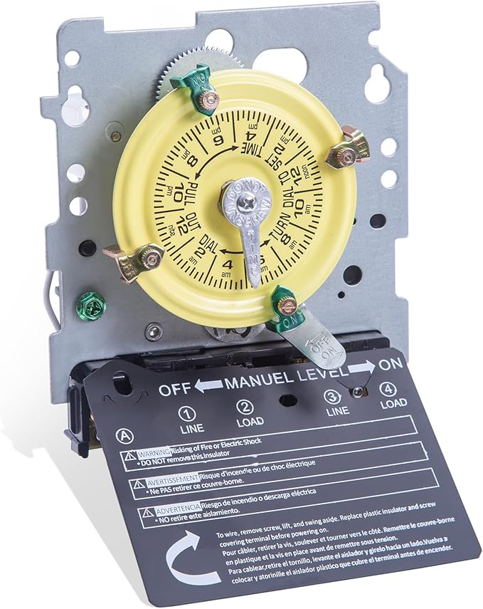 T104M Mechanical Time Switch, 208-277V AC 40A DPST, 24-Hour Dial by Unknown