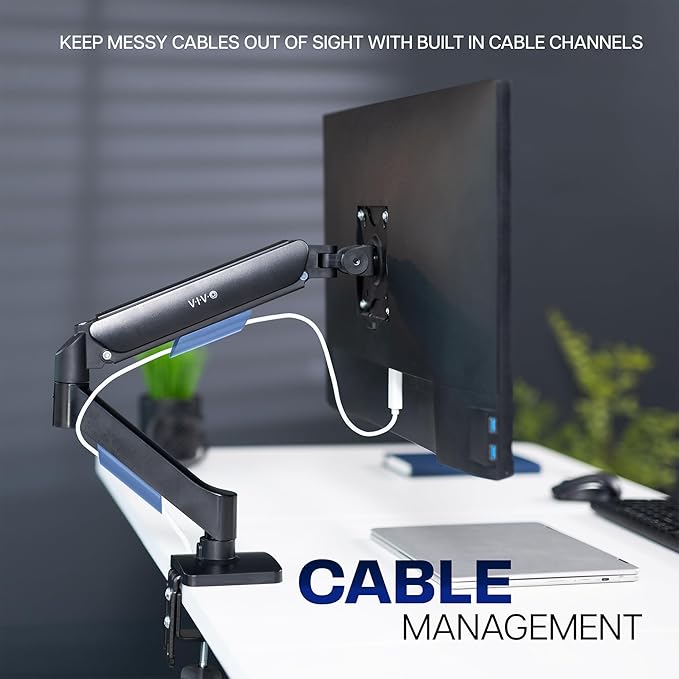 VIVO Single 17 to 32 inch Monitor Height Adjustable Counterbalance Mechanical - Image 7