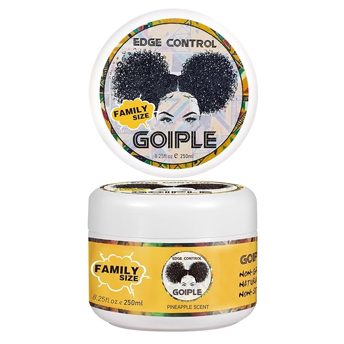 8.25 OZ Edge Control Wax for Women, Non-greasy Edge Smoother for Back Hair by Goiple