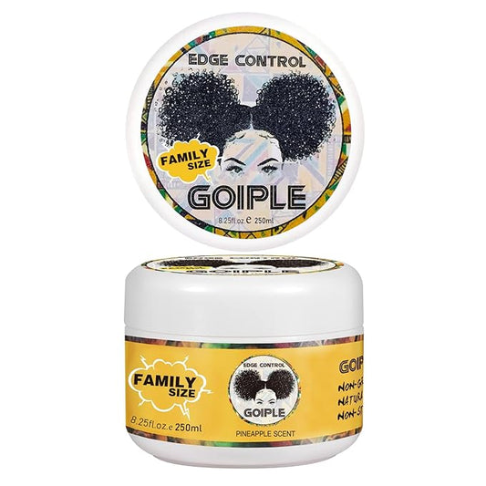 8.25 OZ Edge Control Wax for Women, Non-greasy Edge Smoother for Back Hair by Goiple