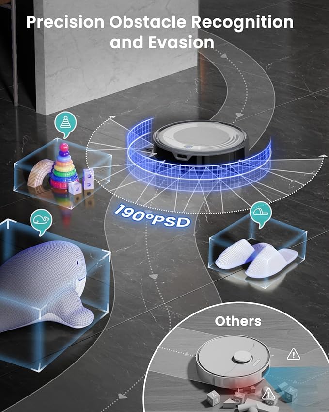 Lefant M310 Ultra Robot Vacuum and Mop, 6000Pa Suction-Slim Robotic Cleaner - Image 5