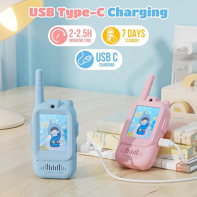 Video Walkie Talkies for Kids – Kids Walkie Talkies 2 Pack - Image 3
