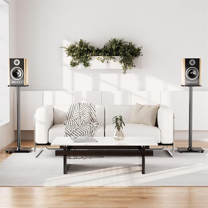ELIVED Universal Speaker Stand Pair, 31 Inch Height Bookshelf Speaker Stands - Image 7