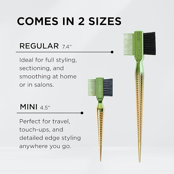 Style Factor EDGE BOOSTER® Hammer Brush Rat Tail– Double-Sided Edge Control - Image 7