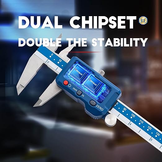 Dasqua 6”/150mm Digital Caliper, Stainless Steel Precision Measuring Tool - Image 5