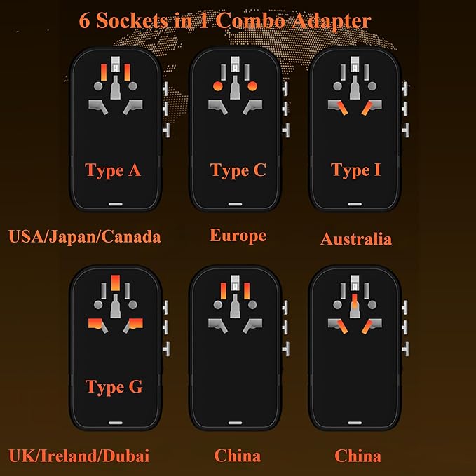 220V to 110V Voltage Converter, US to Europe Travel Converters, Universal - Image 2