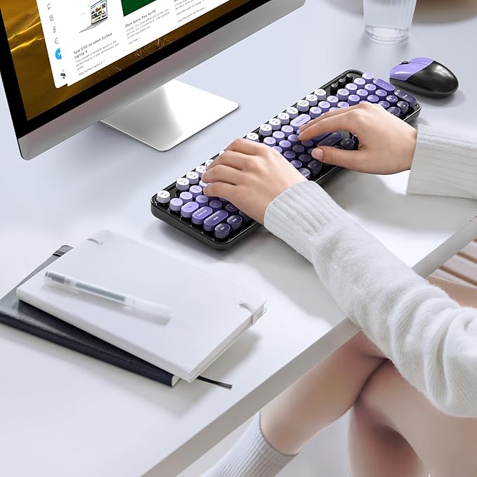 MOFII Wireless Keyboard and Mouse Combo, Full Size 2.4G Plug and Play - Image 6