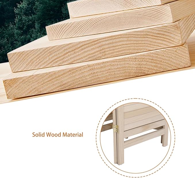 Bonnlo 6 Panels Wood Room Divider - Image 5