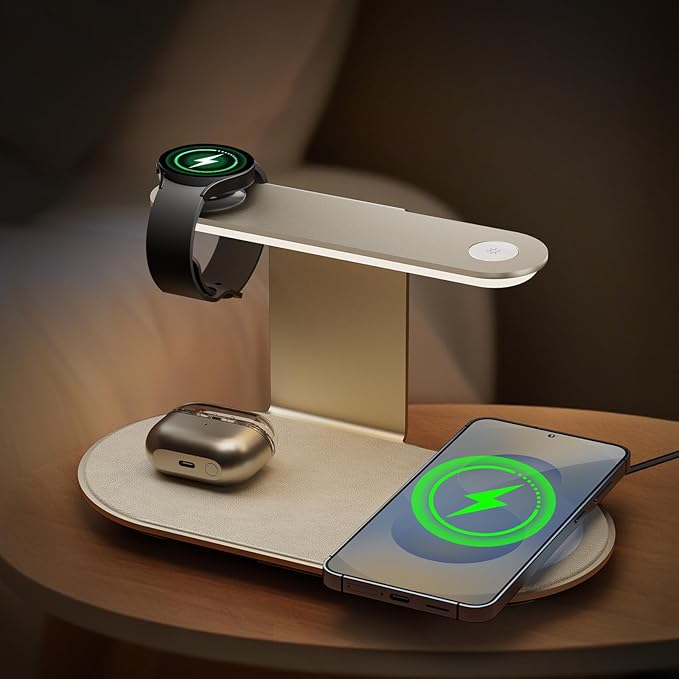 Aluminum 4-in-1 Charging Station by Hostena