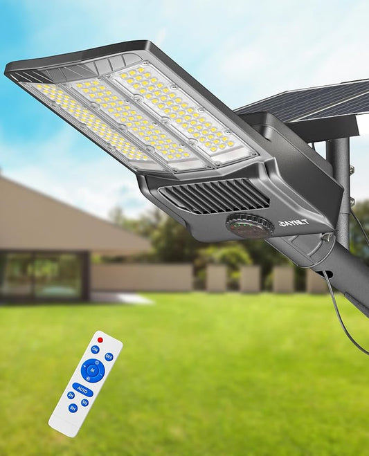 JAYNLT Y-11000W Solar Street Lights Outdoor, 850000LM 6500K High Powered by JAYNLT